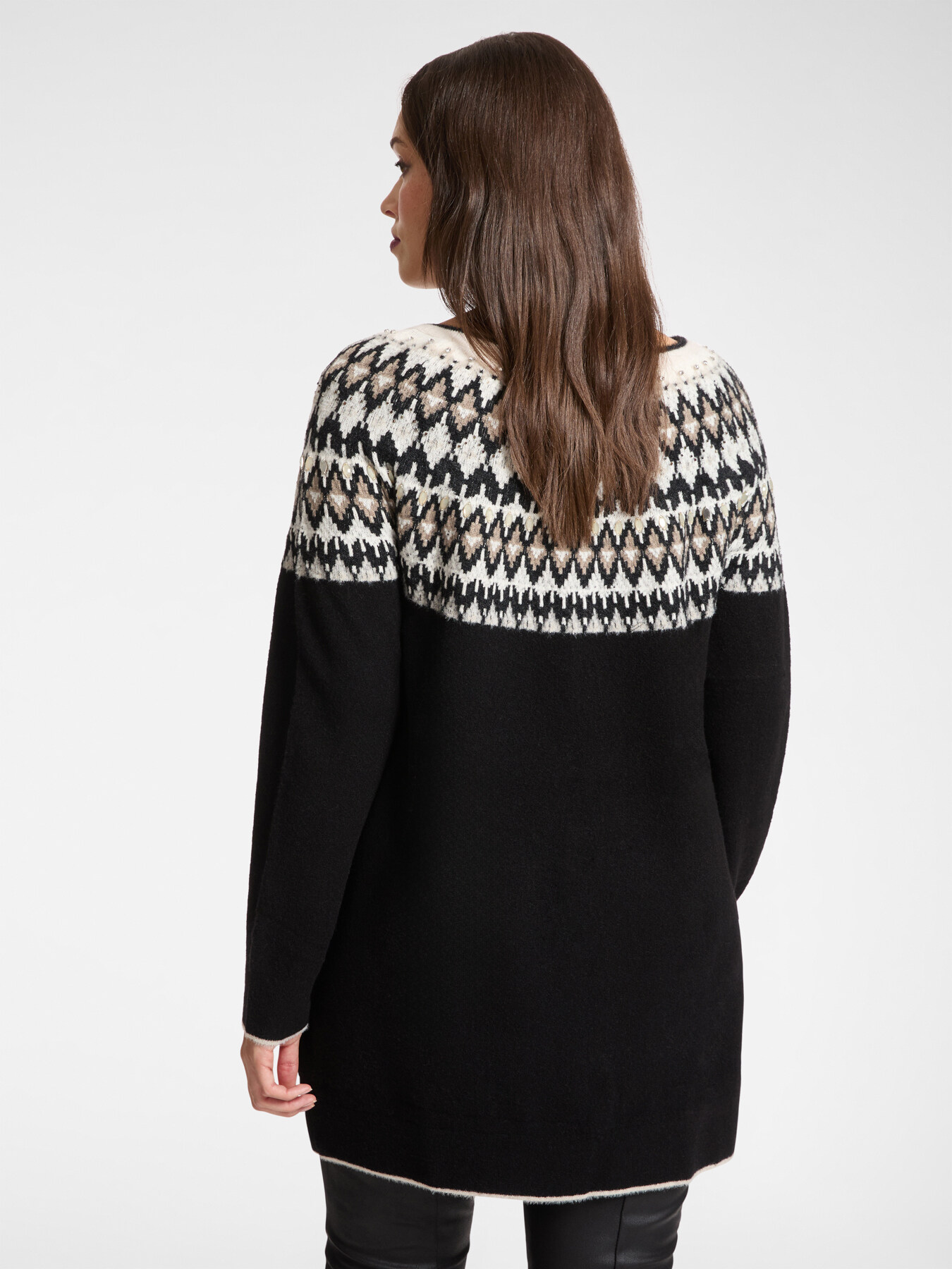 Hand-embroidered "fair isle" sweater image number 1