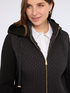 Lightweight dual-material down jacket with hood image number 3