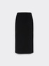 Straight skirt in Milano stitch image number 4