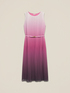 Langes plissiertes Kleid mit Farbverlauf image number 4