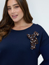Short dress with polka dot bow image number 3