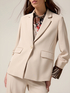 Einreihiger Blazer aus fließendem Stoff image number 2