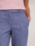 Cotton canvas wide trousers image number 3