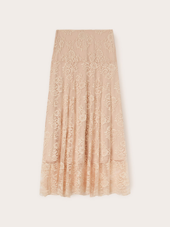 Long lace skirt