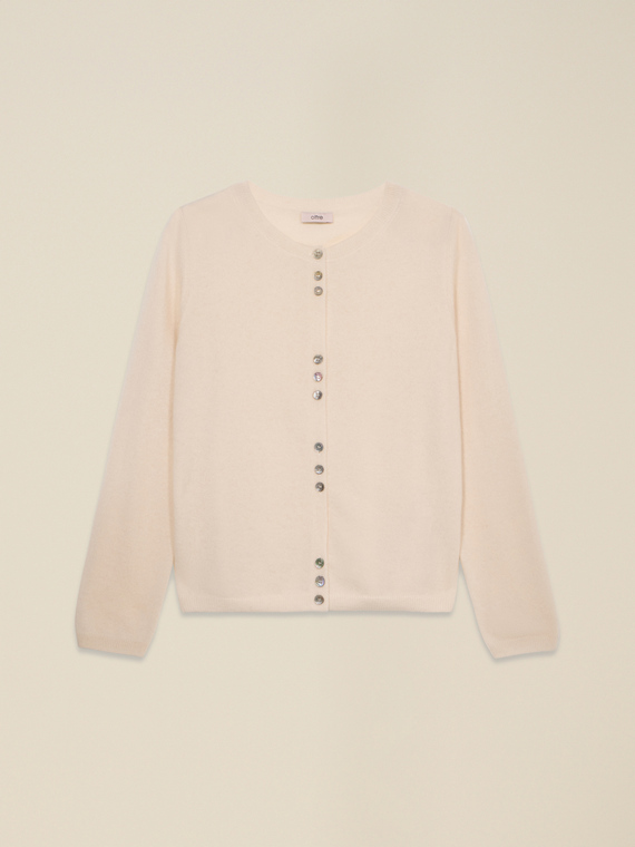 Cardigan in puro cashmere
