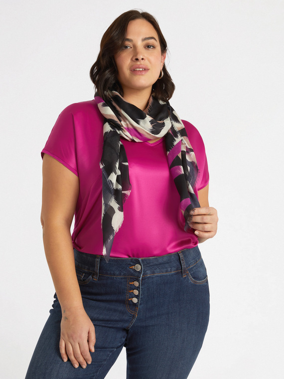 Animal print scarf