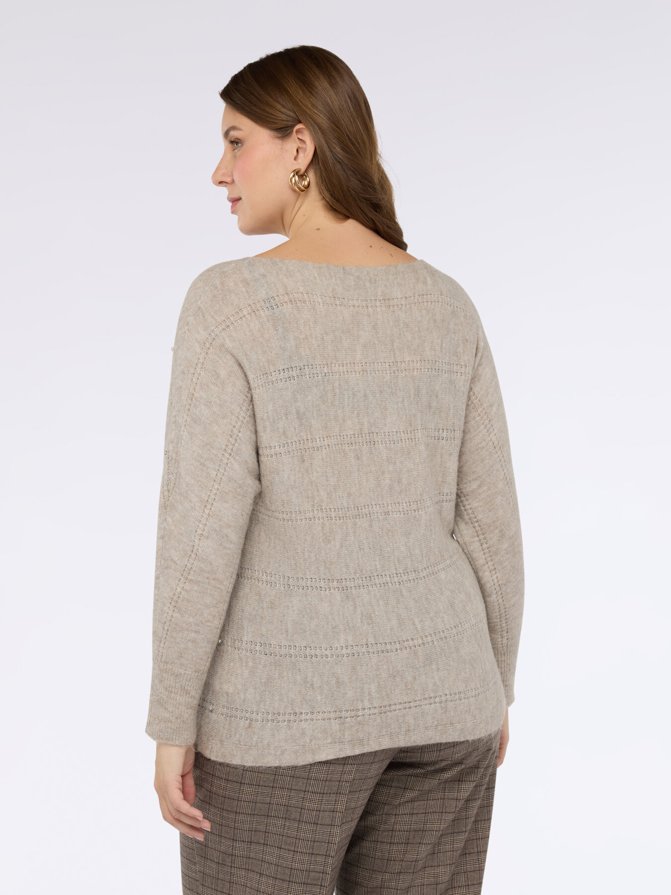 Maglia traforata con applicazioni luminose image number 3