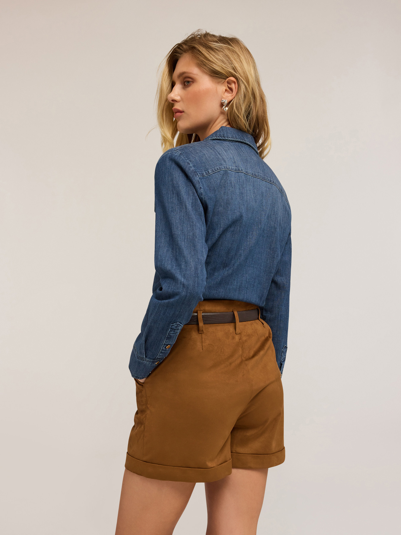 Denim shirt image number 1