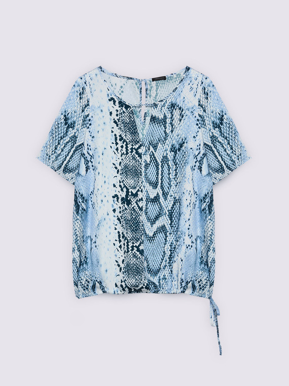 Snake print blouse