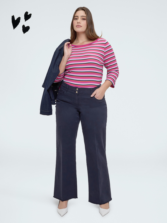 Pantaloni Straight Fit in cotone