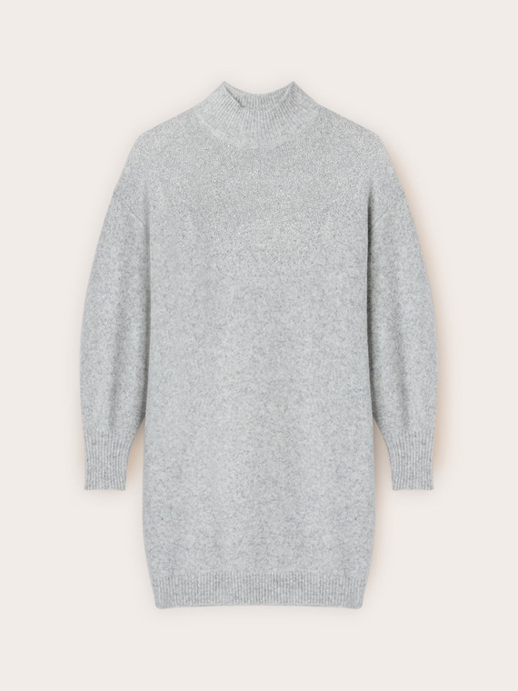 Vestito regular in maglia con strass