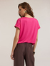 Two-material T-shirt image number 1