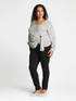 Blusa a pois con pieghe sul fianco image number 2
