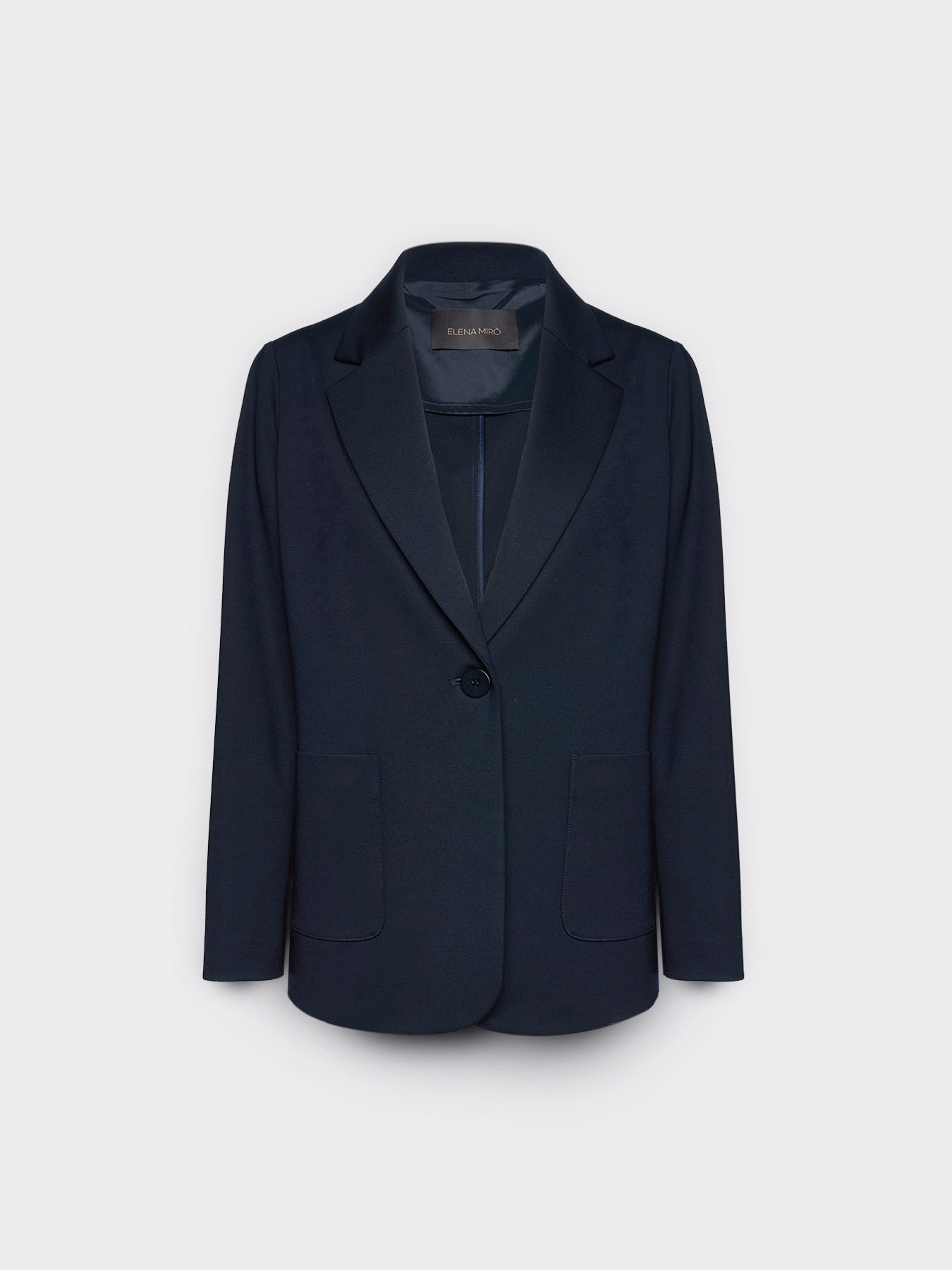 Einreihiger Blazer aus Milano-Strick image number 4