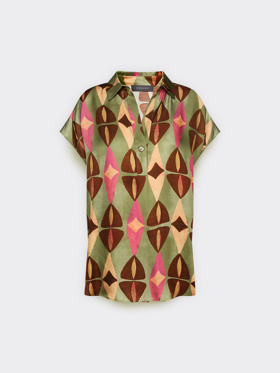 Blusa in viscosa stampata