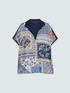 Bi-material t-shirt in viscose blend image number 4