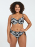Bikini mit tropischem Print und Schn&uuml;ren image number 2