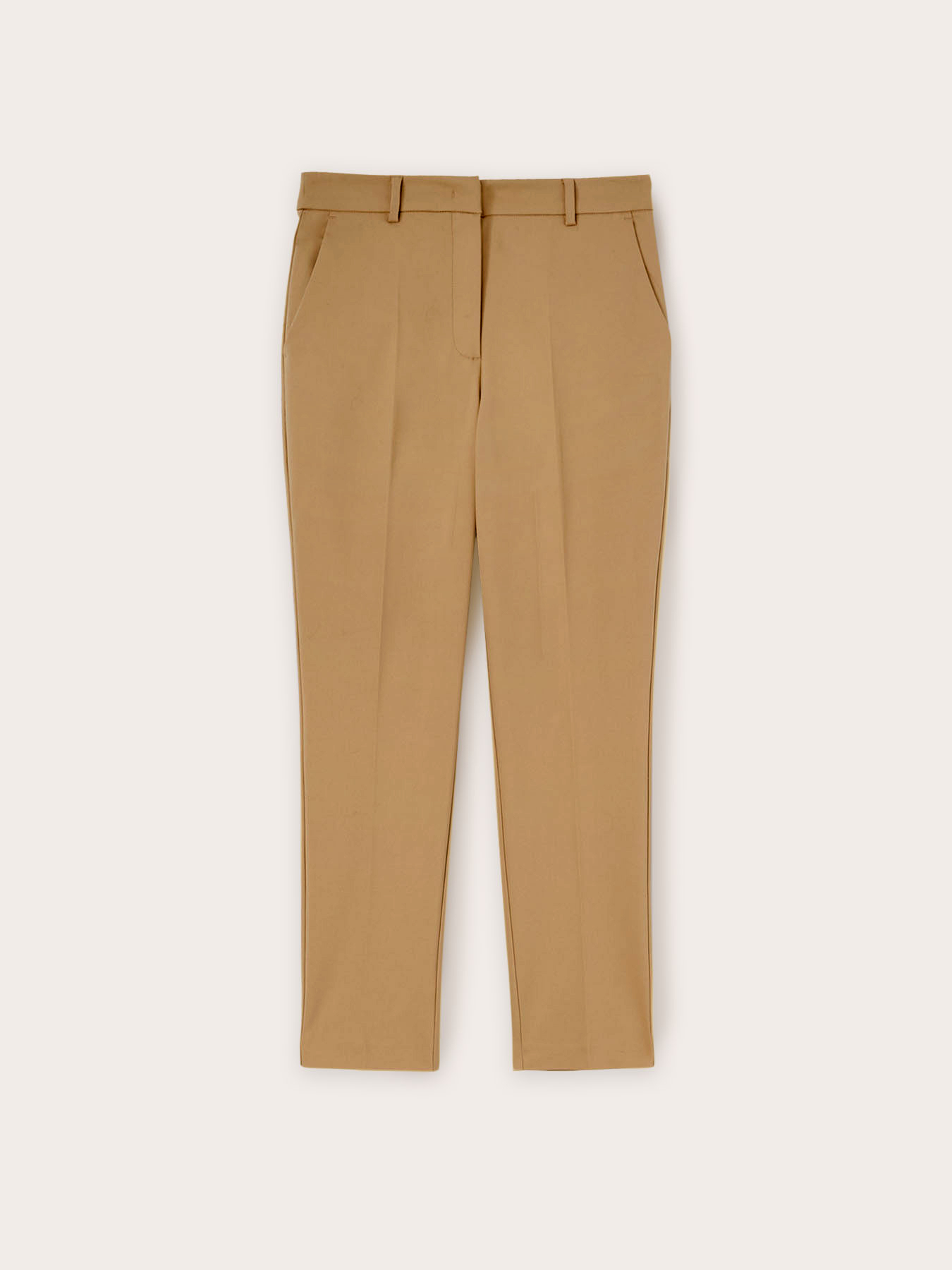 Regular fit trousers in technical fabric image number 3