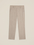 Pantaloni țigaret din material fluid image number 4