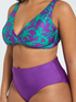 Bikini mit tropischem Print und Bund in der Taille image number 4