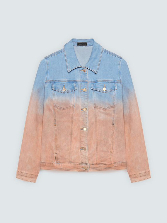 Denim-Jacke in D&eacute;grad&eacute;-Optik