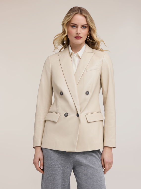 Double-breasted blazer jacket with lapels