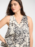 Top estampado em cetim de viscose image number 3