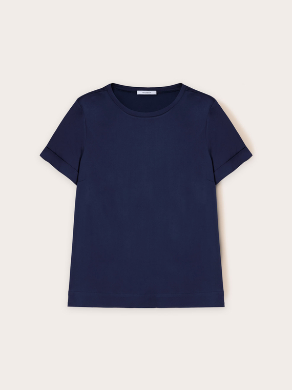 T-shirt basic in raso