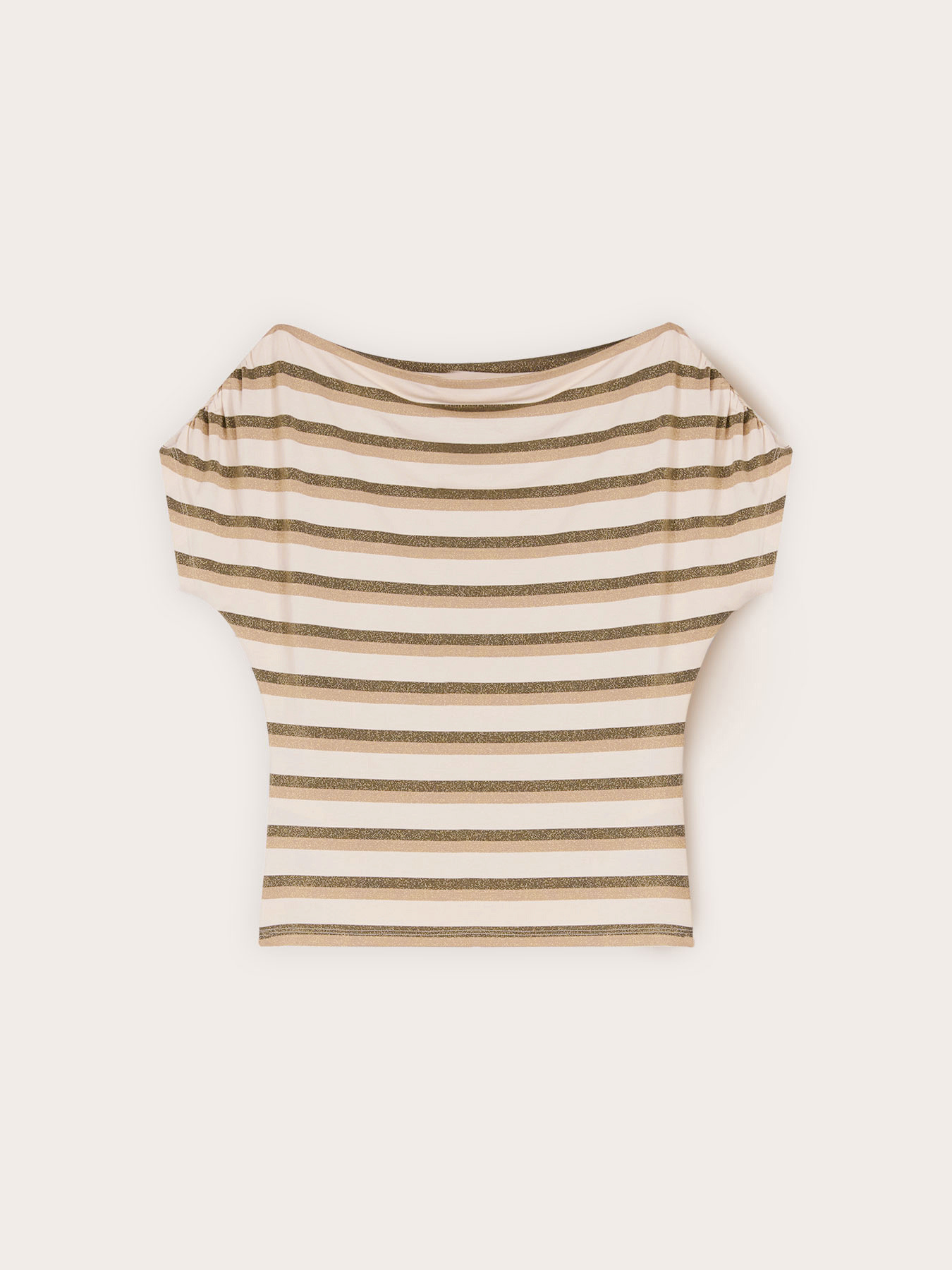Tricou cu dungi lurex image number 4