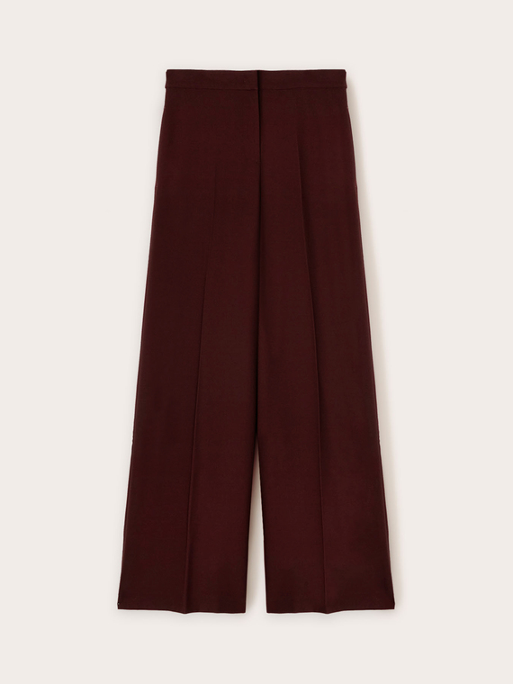 Technical fabric palazzo trousers