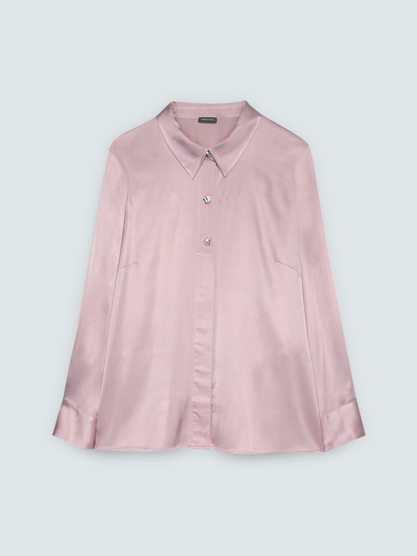 Satin shirt with jewel buttons image number 4