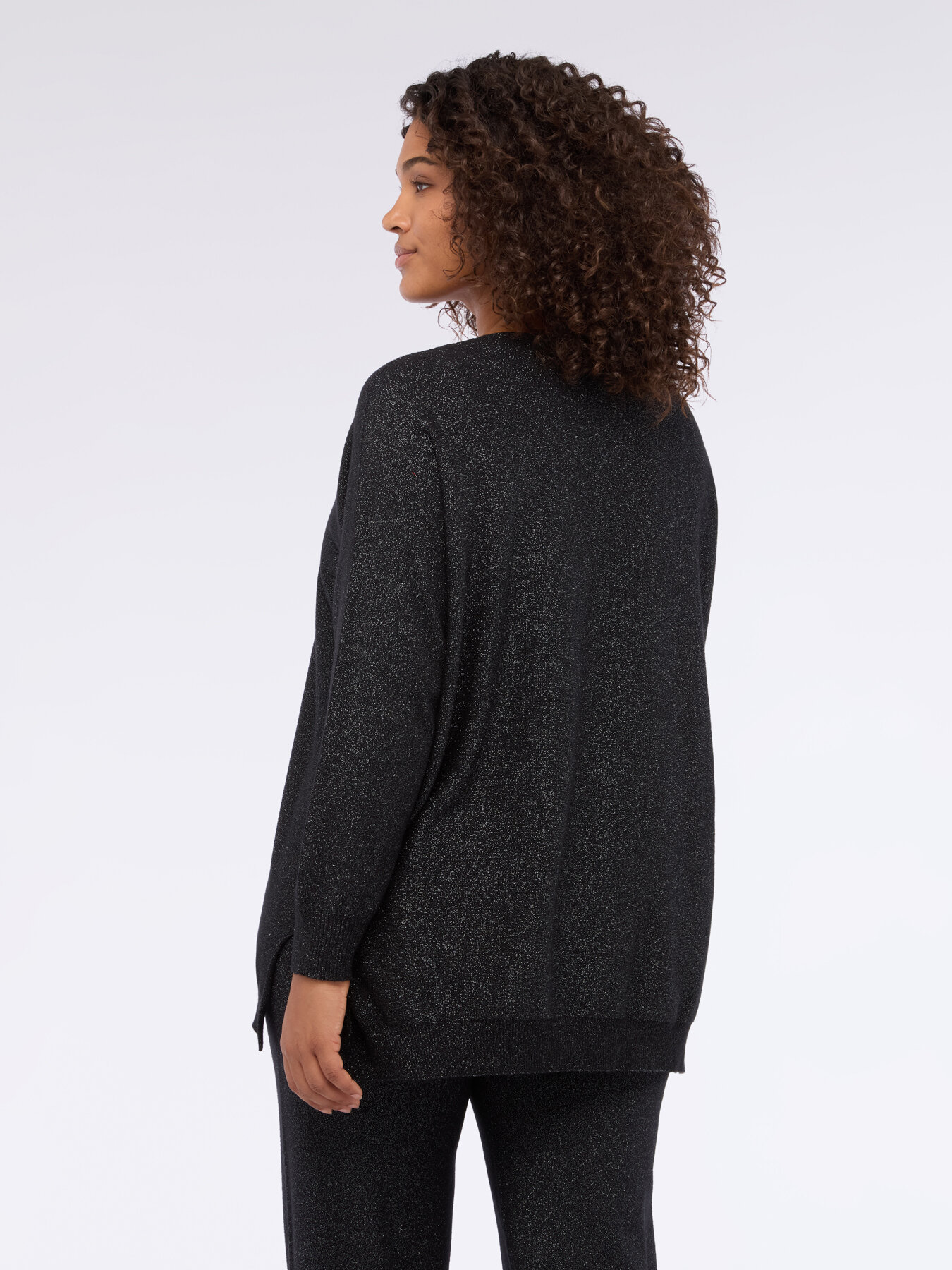 Maillot col en V en tissu laminé image number 1