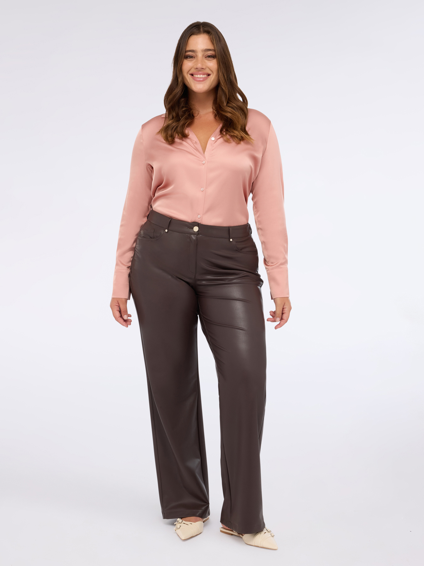 Viscose satin shirt image number 0