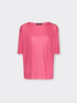 T-shirt in misto lyocell boxy image number 4