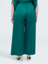 Wide-Leg-Hose aus Viskose-Satin image number 1