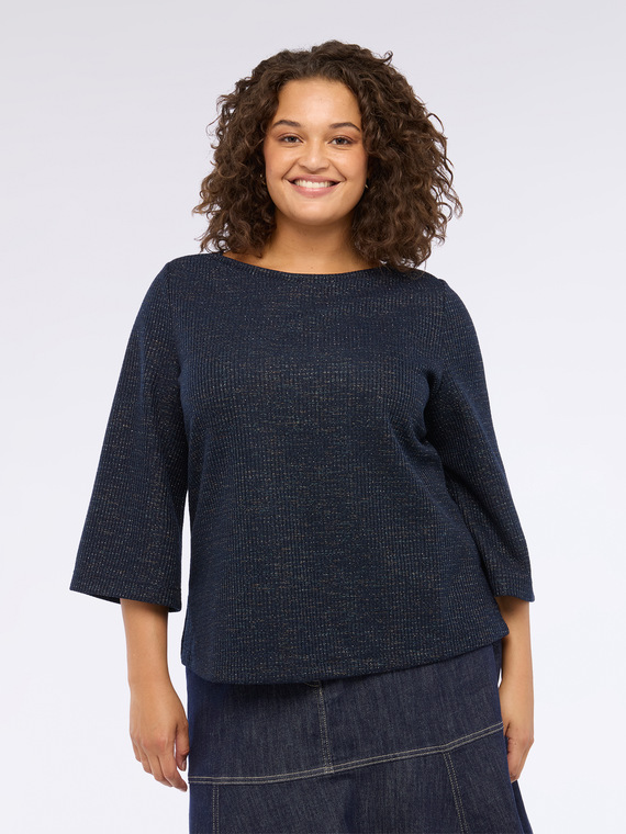 Sweat-shirt à encolure bateau