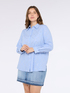 Camicia in cotone con ricamo a rombi image number 2
