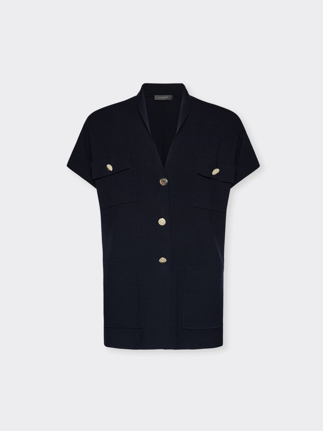 Gilet long avec boutons image number 4