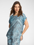 Blusa raso viscosa stampata image number 0