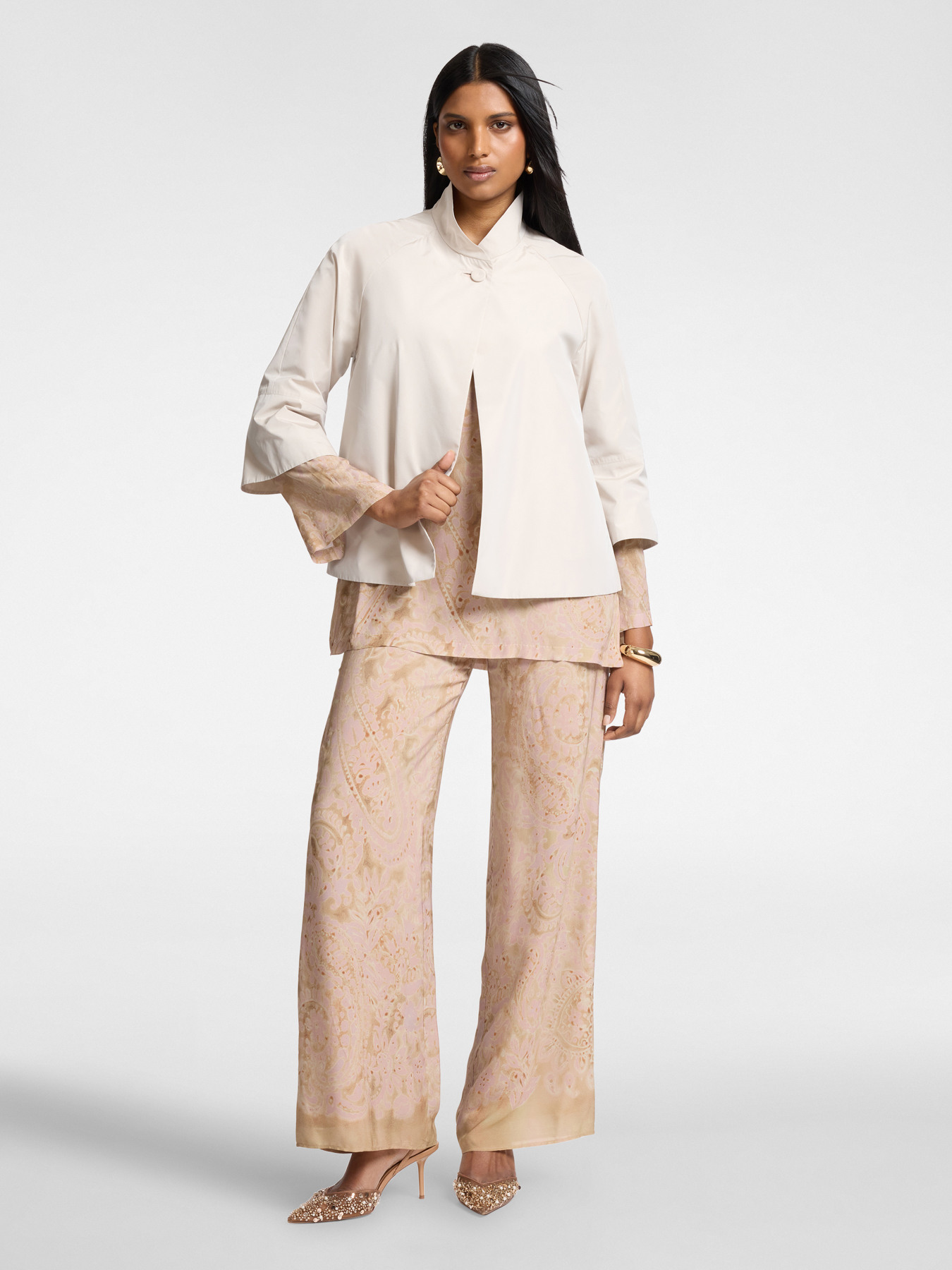 Unstructured taffeta jacket image number 2