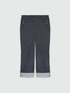 Cropped jeans with micro studs image number 4