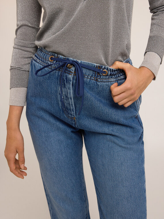 Slouchy jeans with lyocell blend
