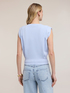 Cropped knit top with straps image number 1