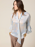 Georgette blouse with ruffle image number 0