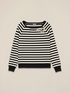 Maglia a righe con ricamo gioiello image number 3