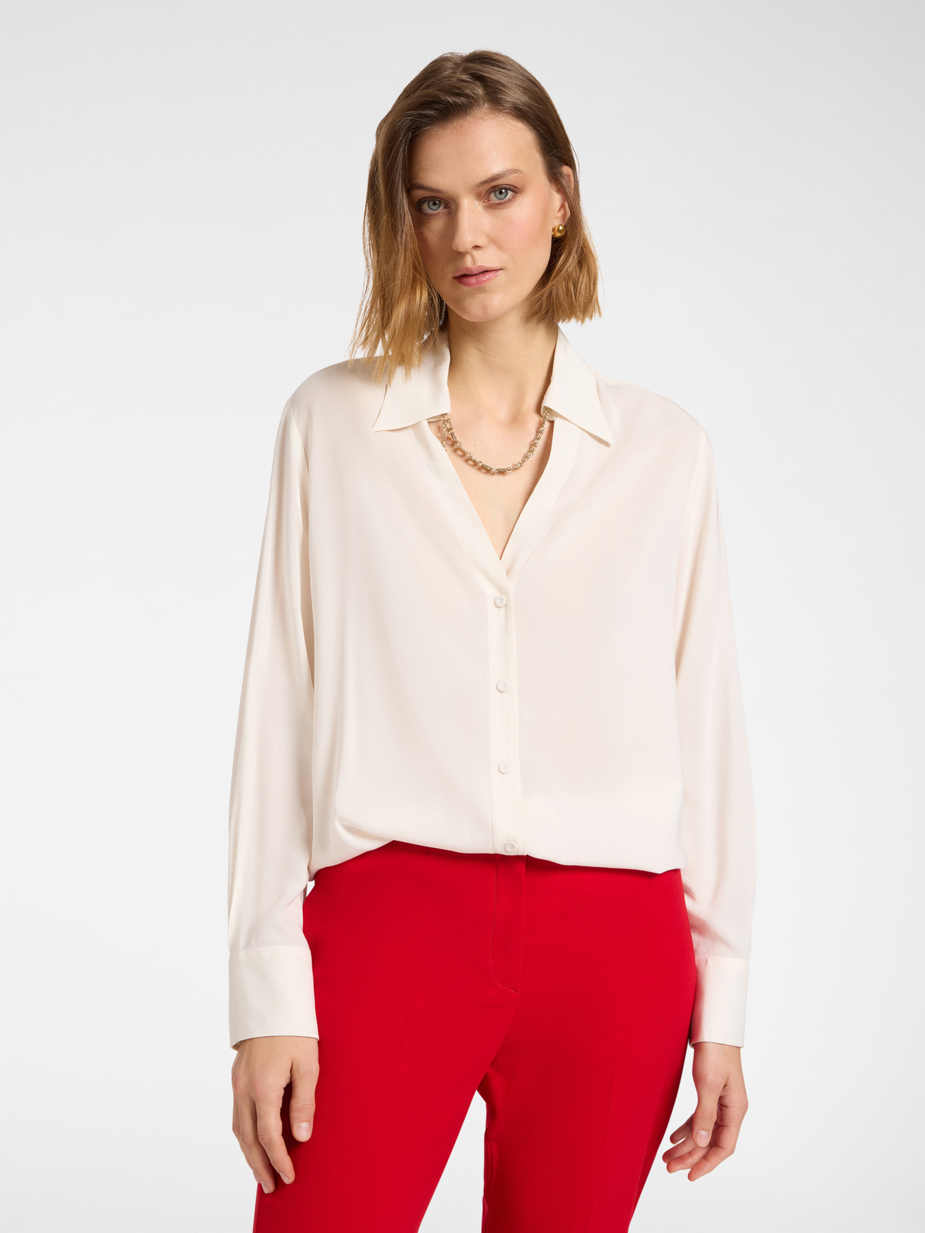 Shirt with necklace image number 0