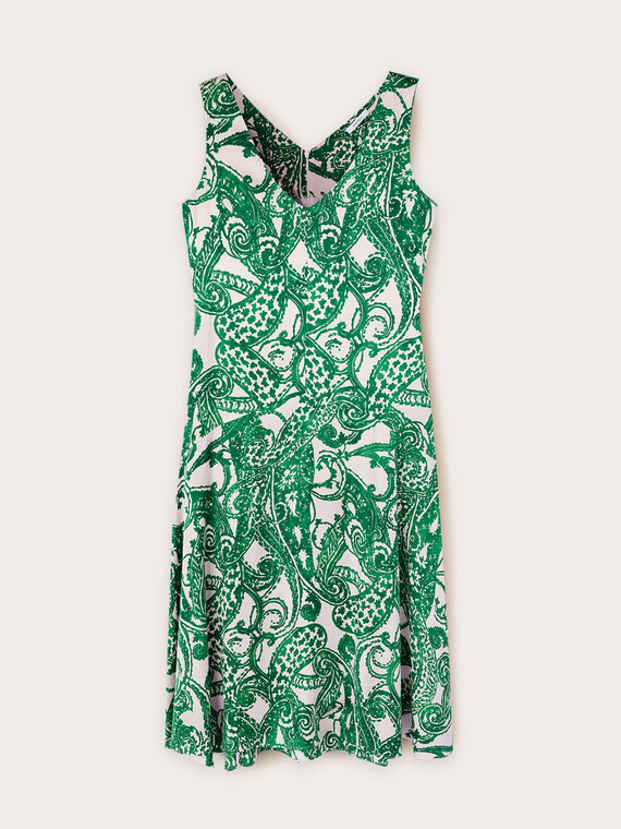 Vestito satin fantasia paisley