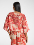 Printed blouse with ties image number 1