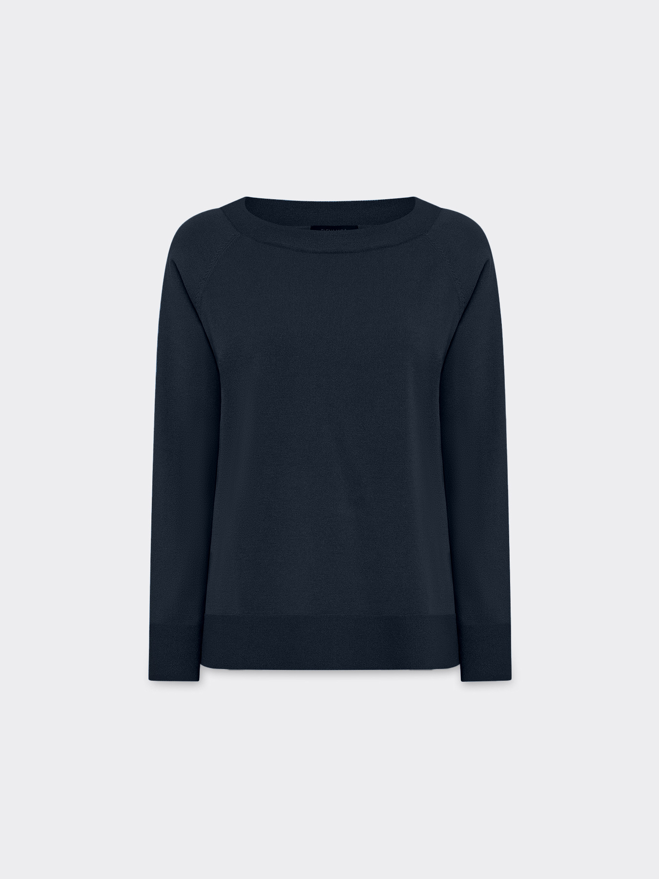 Basic sweater with boat neck image number 4