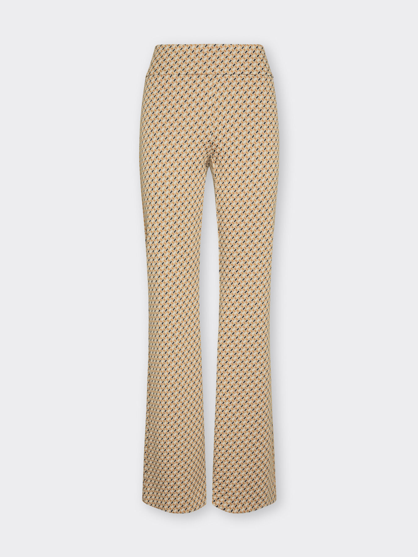 Stretch jacquard trousers image number 4